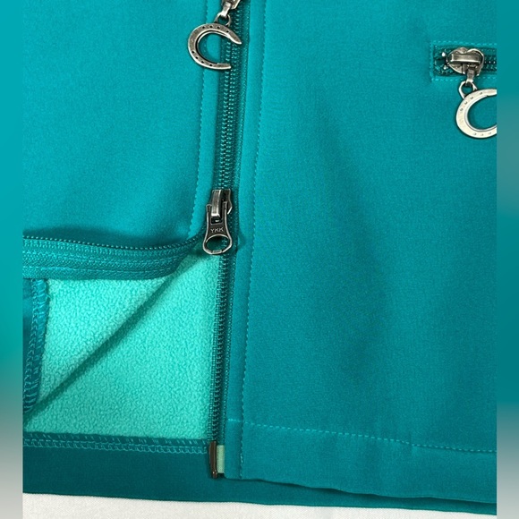 Connoisseur Equestrian Jacket - Medium - Teal - Scuba Fleece - Picture 6 of 16